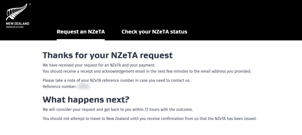 Bestätigung  nzeta